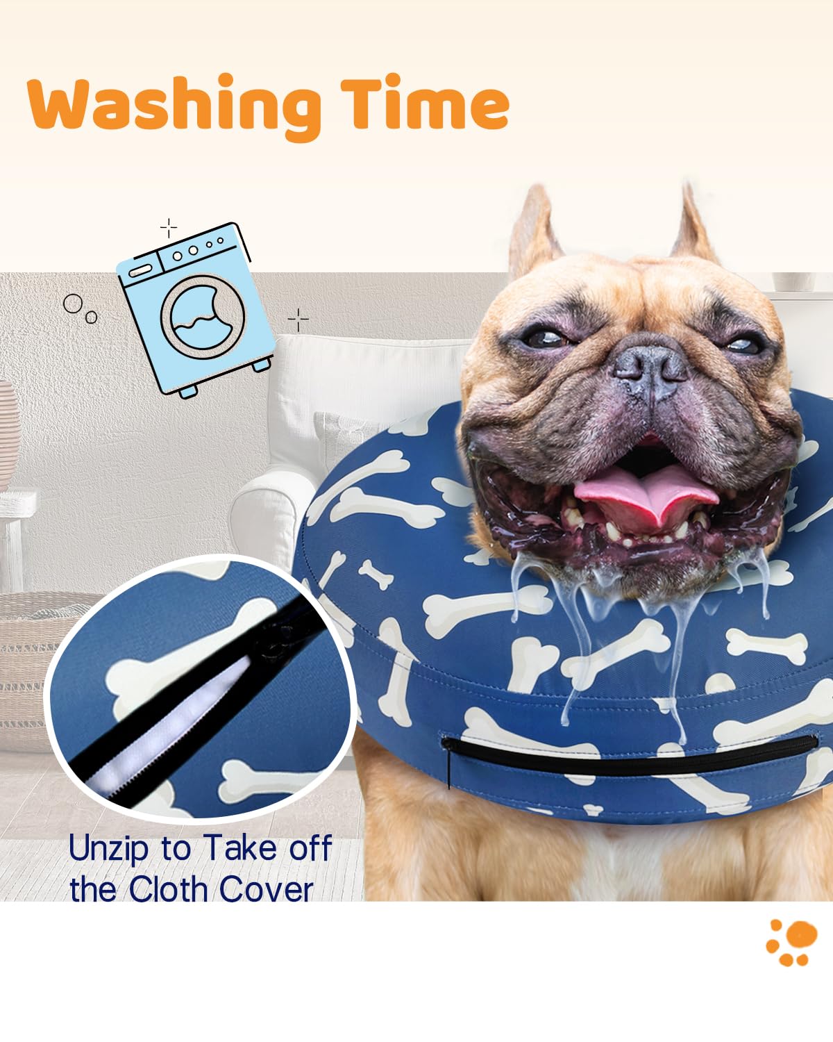 Super Inflatable Dog Cone Collar for Small Puppies Cats