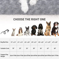 KSIIA Washable  Plush Dog Crate Beds