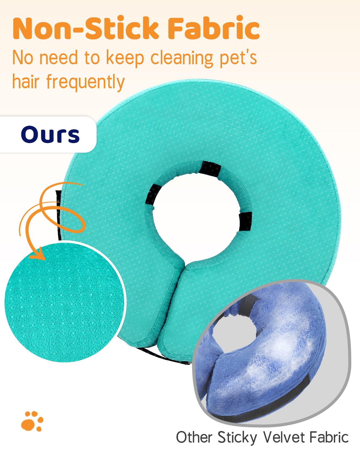 Super Inflatable Dog Cone Collar for Small Puppies Cats