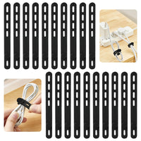 25 Pcs Silicone Cable Ties, Reusable Cable Straps Wire Organizer