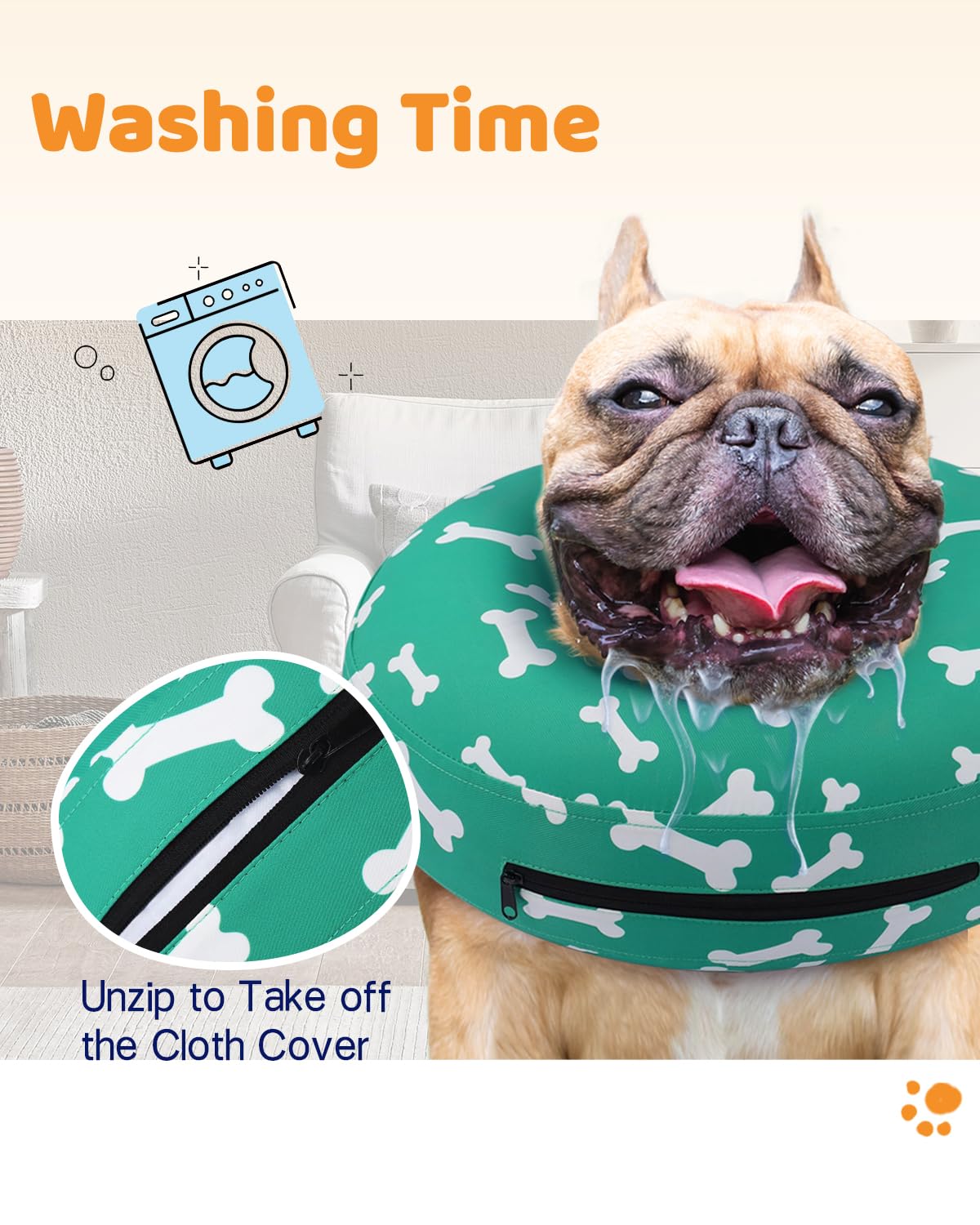 Super Inflatable Dog Cone Collar for Small Puppies Cats