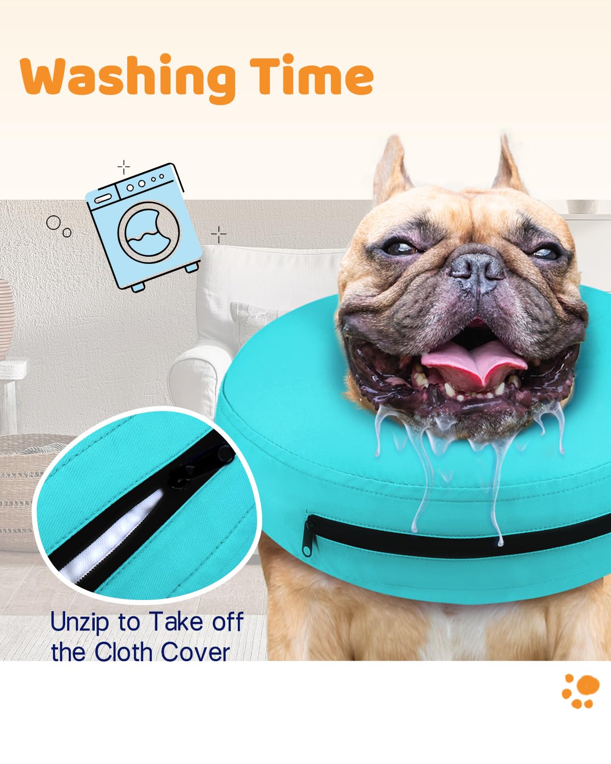 Super Inflatable Dog Cone Collar for Small Puppies Cats