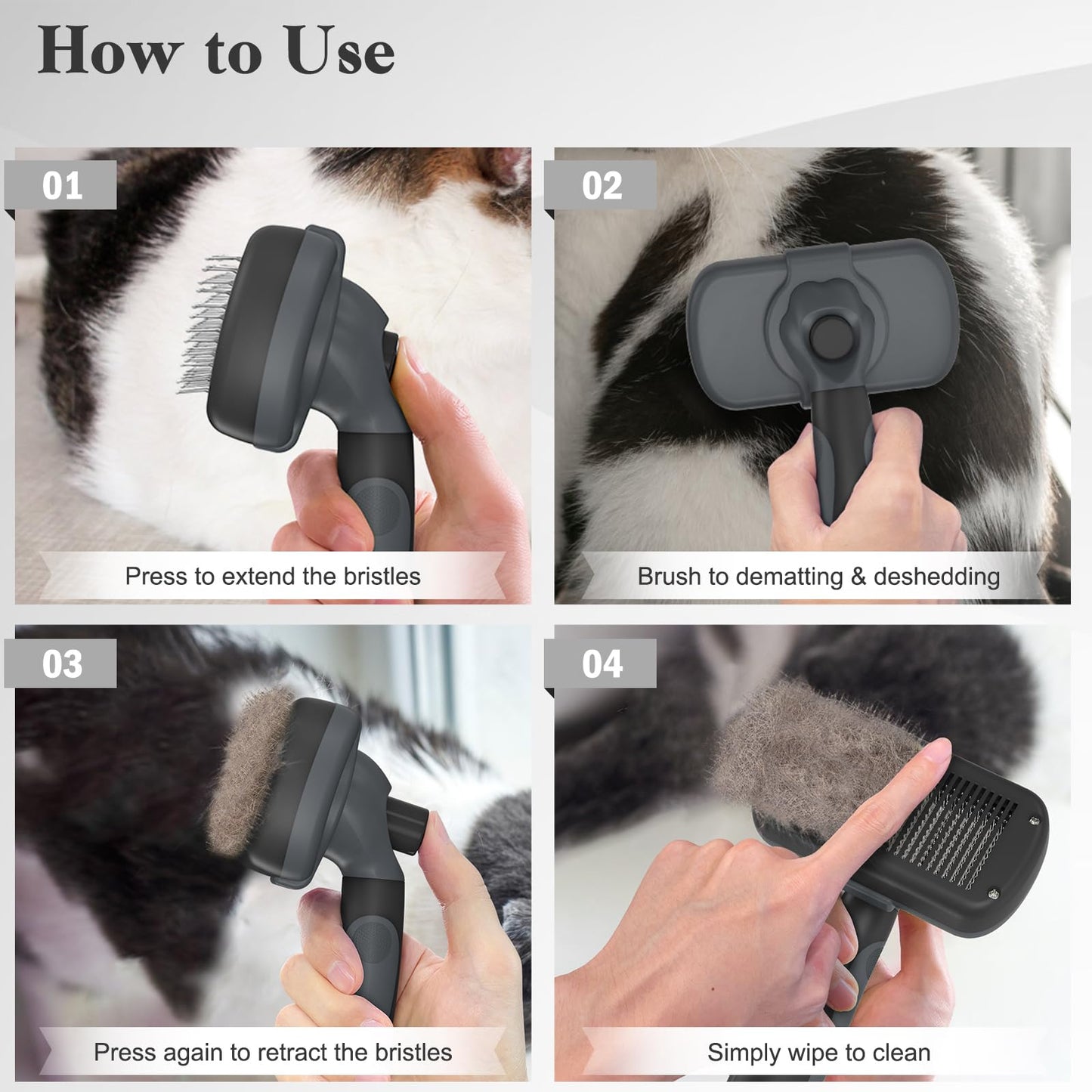 Swihauk Self Cleaning Slicker Brush