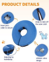 Super Inflatable Dog Cone Collar for Small Puppies Cats