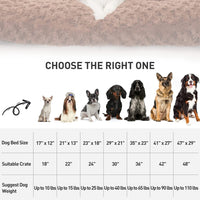 KSIIA Washable  Plush Dog Crate Beds
