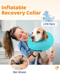 Super Inflatable Dog Cone Collar for Small Puppies Cats