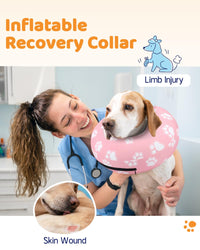 Super Inflatable Dog Cone Collar for Small Puppies Cats