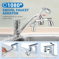 CECEFIN 1080° Swivel Faucet-Extender Sink-Aerator