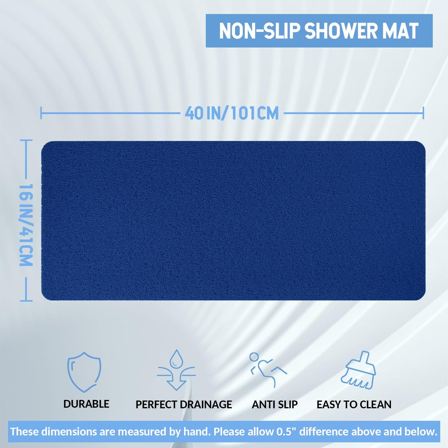 Hargiis Non Slip Bathtub Mat