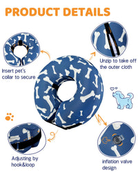 Super Inflatable Dog Cone Collar for Small Puppies Cats