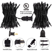 Minetom 25FT Halloween Purple String Lights