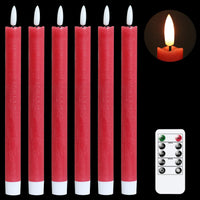 GenSwin Halloween Black Taper Flameless Candles with Ghost Hand Candlesticks
