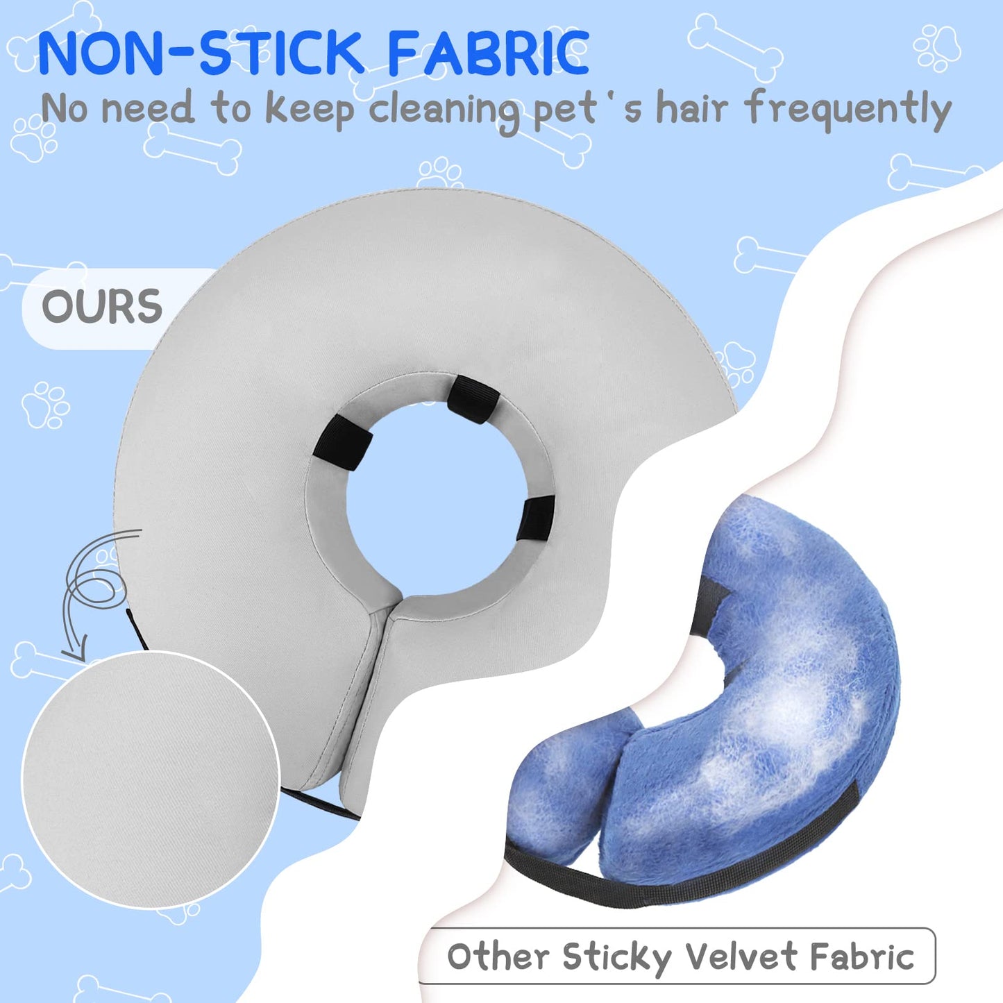 Super Inflatable Dog Cone Collar for Small Puppies Cats