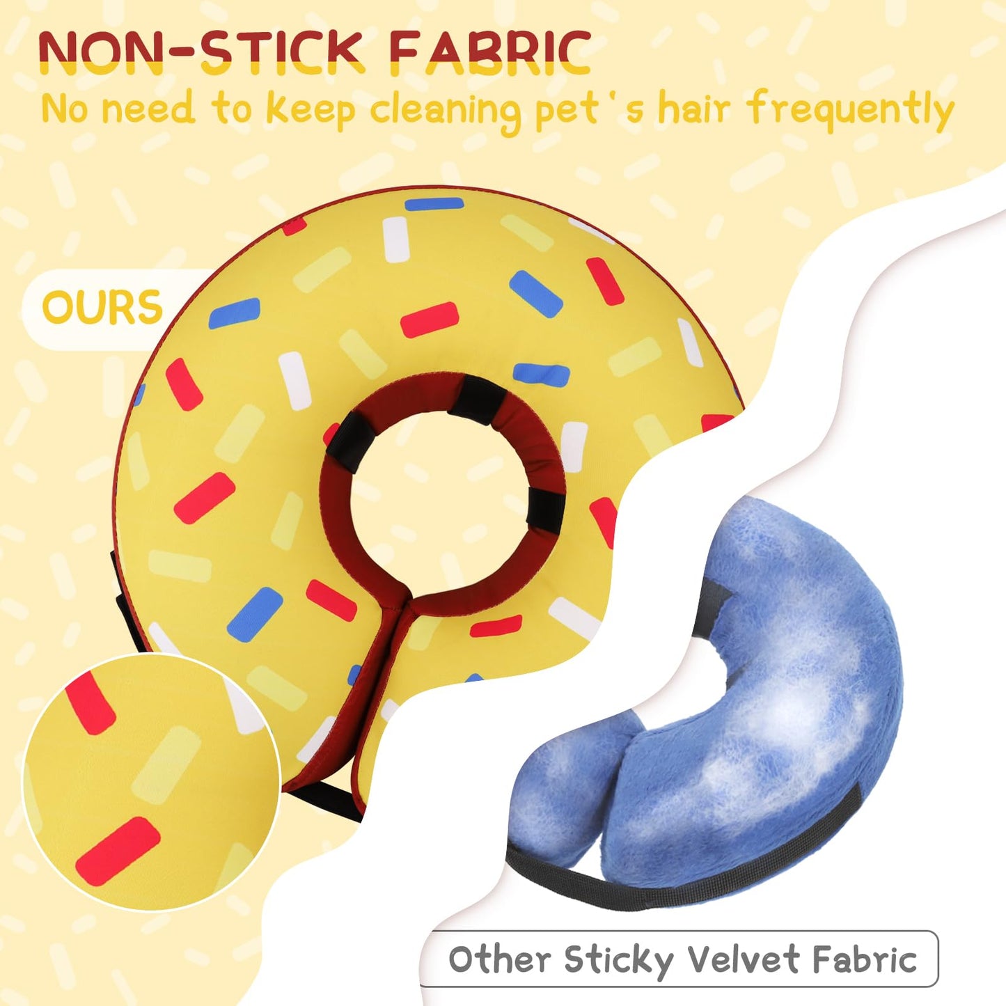 Super Inflatable Dog Cone Collar for Small Puppies Cats