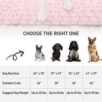 KSIIA Washable  Plush Dog Crate Beds