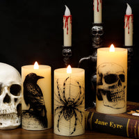 Eldnacele Halloween Flameless LED Candles