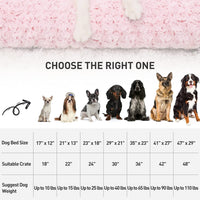 KSIIA Washable  Plush Dog Crate Beds