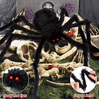 '200' Spider Web with 59' Giant Spider – Halloween Outdoor/Indoor Decor for Yard