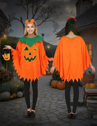 Halloween Pumpkin Costume for Women Kids