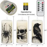 Eldnacele Halloween Flameless LED Candles