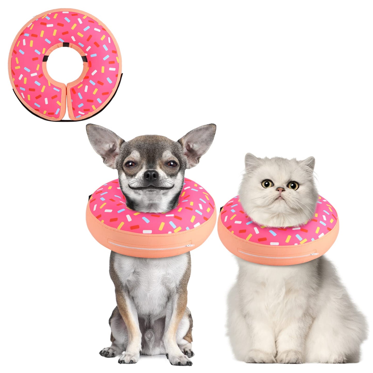 Super Inflatable Dog Cone Collar for Small Puppies Cats