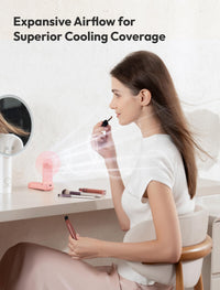 Aecooly Slim Portable Fan [24H Max Cooling Time]