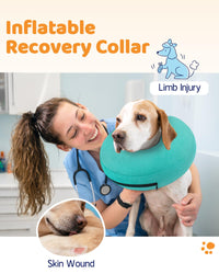 Super Inflatable Dog Cone Collar for Small Puppies Cats