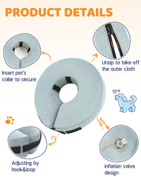 Super Inflatable Dog Cone Collar for Small Puppies Cats