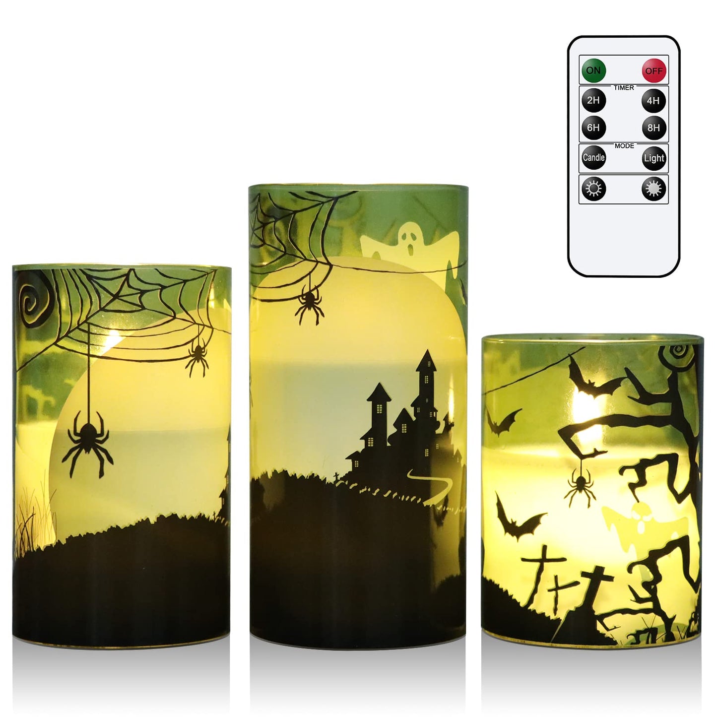 Eldnacele Halloween Flameless LED Candles