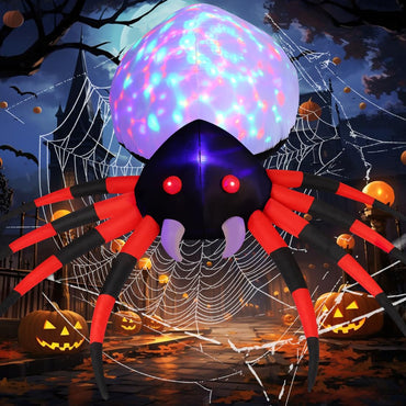GOOSH 8 FT Width Halloween Inflatables Spider