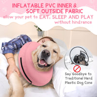 Super Inflatable Dog Cone Collar for Small Puppies Cats