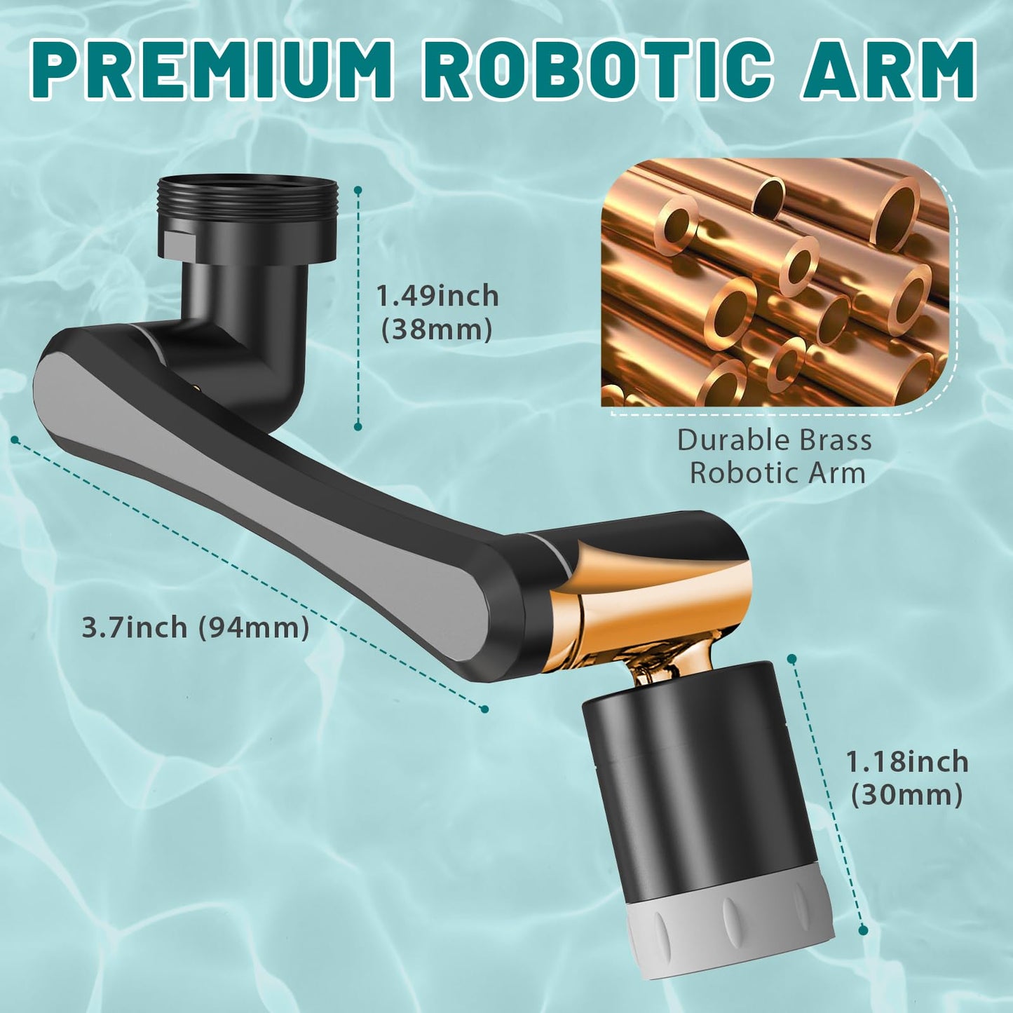 CECEFIN 1080° Swivel Faucet-Extender Sink-Aerator