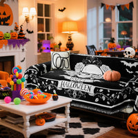 EVENHUG Halloween Reversible Sofa Cover