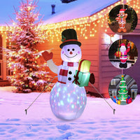 Christmas Inflatable LED Lights Glowing Santa