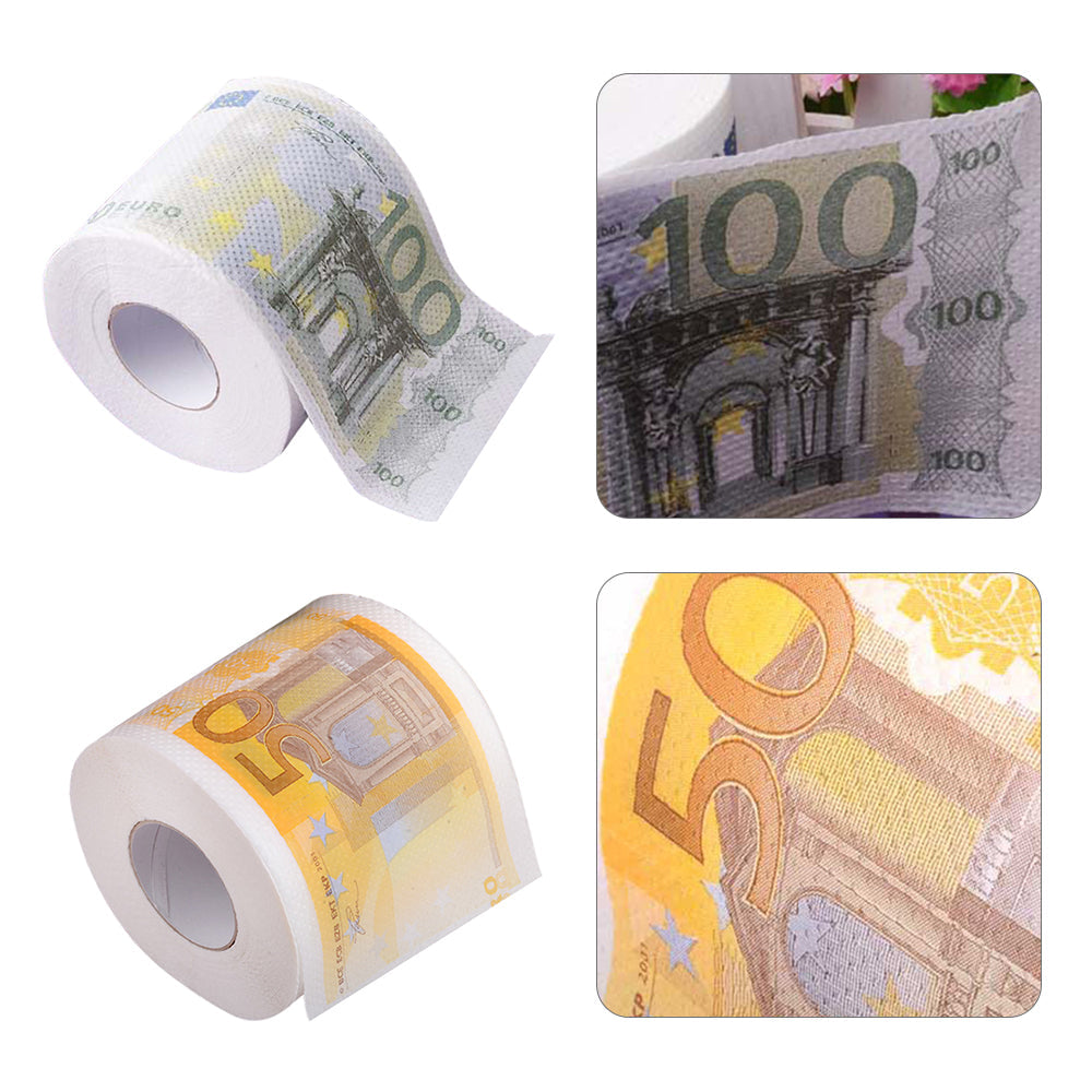 CashRoll™  |  Household Currency Toilet Paper with Core