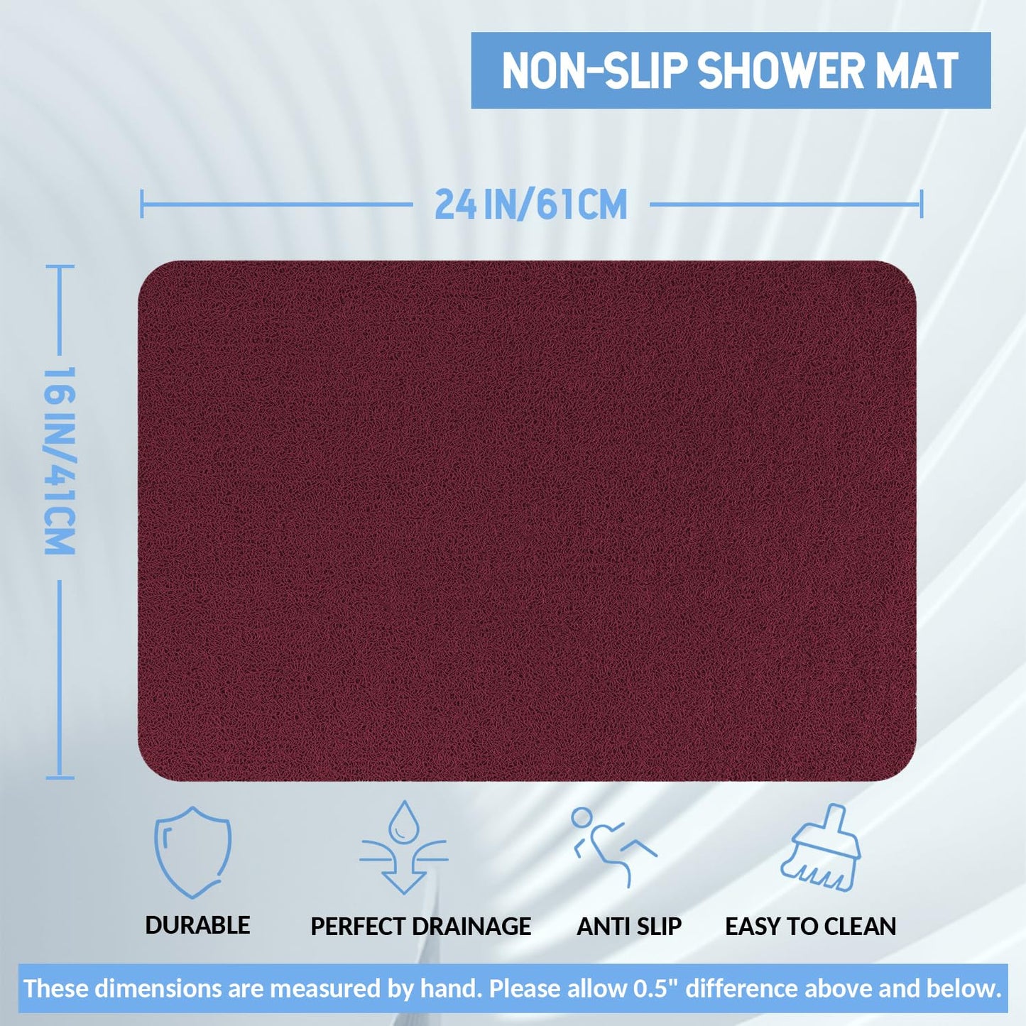 Hargiis Non Slip Bathtub Mat