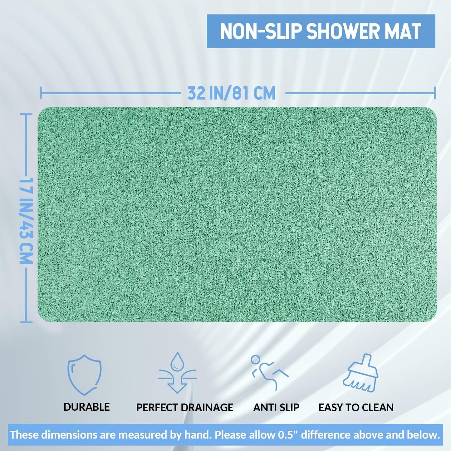 Hargiis Non Slip Bathtub Mat