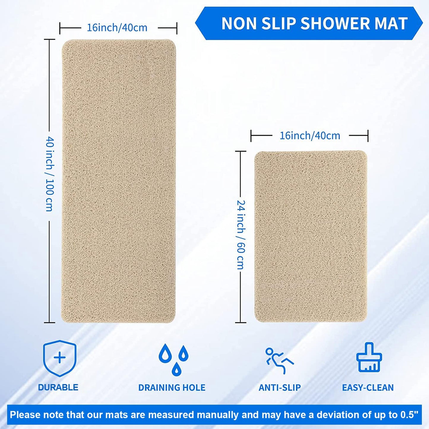 Hargiis Non Slip Bathtub Mat