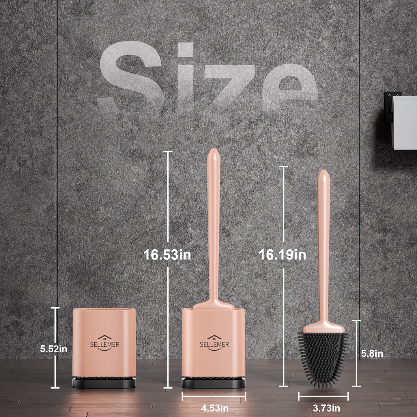 Sellemer Toilet Brush and Holder Set