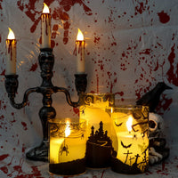 Eldnacele Halloween Flameless LED Candles