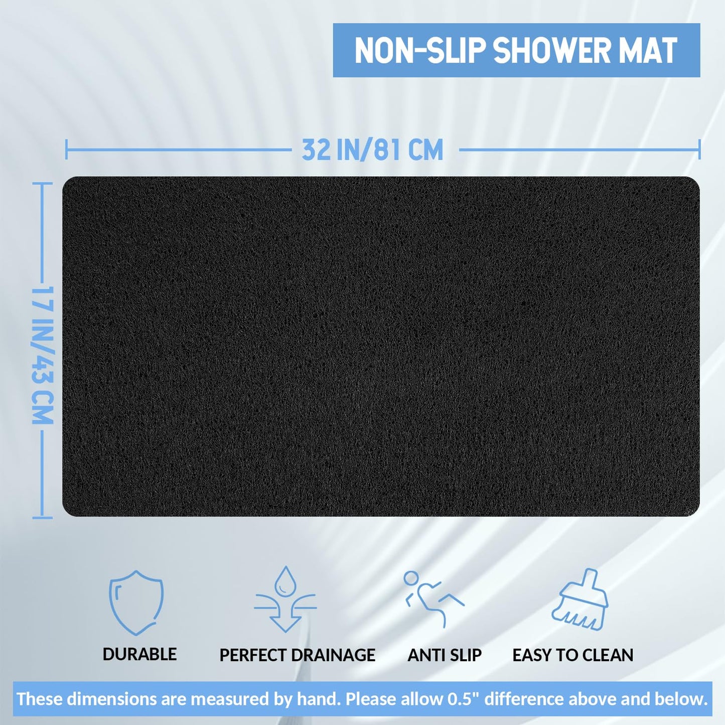 Hargiis Non Slip Bathtub Mat