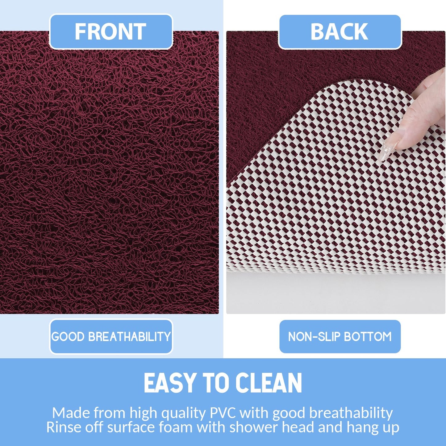 Hargiis Non Slip Bathtub Mat