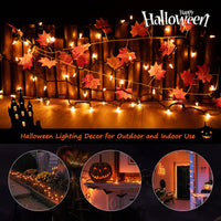 Minetom 25FT Halloween Purple String Lights