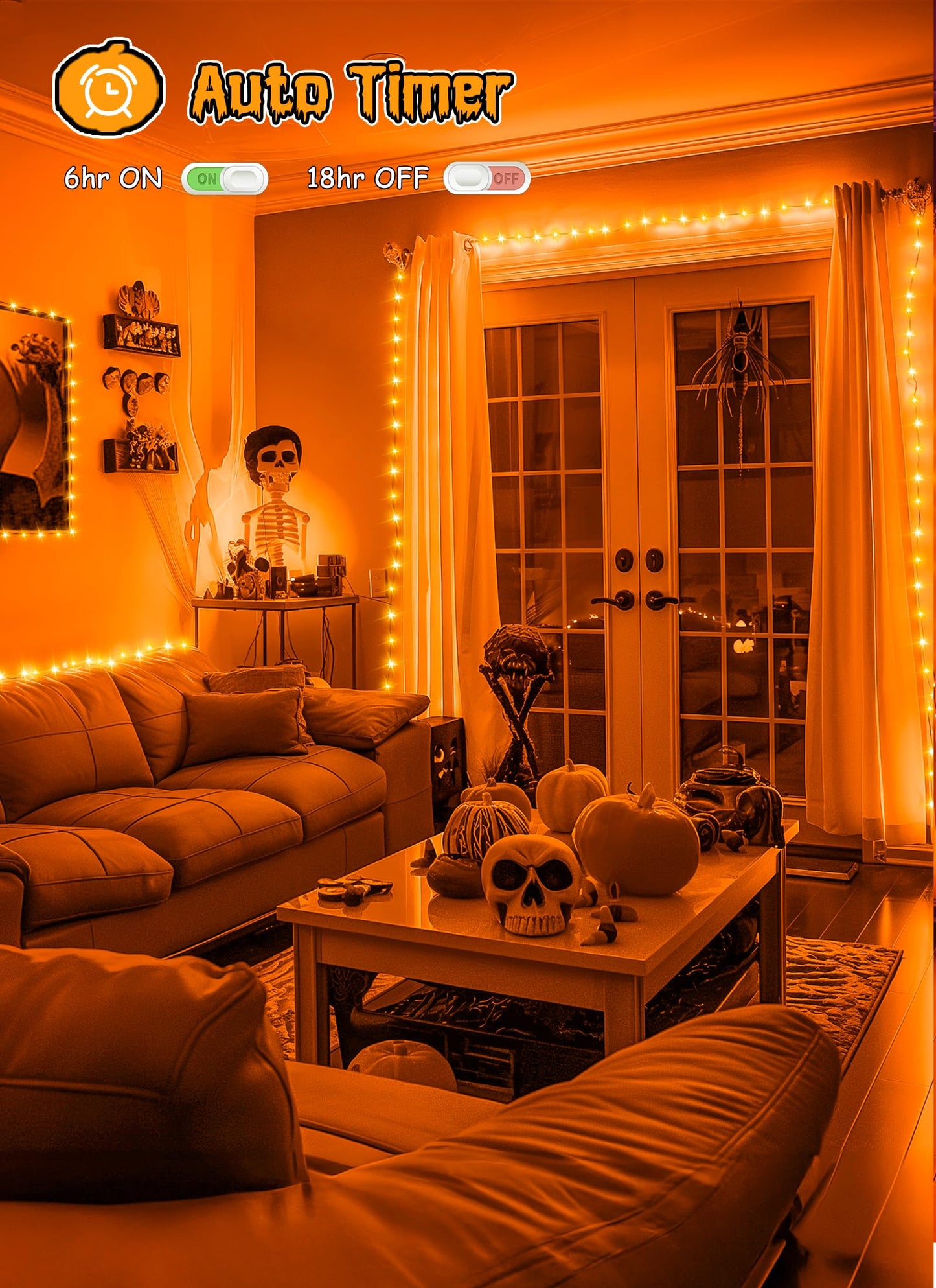 Brightown Battery Operated Halloween Lights Outdoor