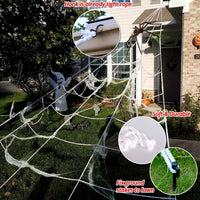 '200' Spider Web with 59' Giant Spider – Halloween Outdoor/Indoor Decor for Yard
