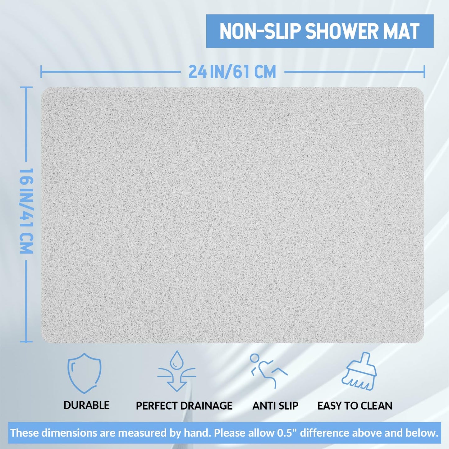Hargiis Non Slip Bathtub Mat