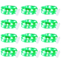 Brightown 12 Pack LED Fairy Lights Battery Operated String Lights - 7ft 20LED Waterproof Silver Wire Firefly Starry Moon Lights for DIY Crafts Wedding Table Centerpieces Party Bedroom Christmas