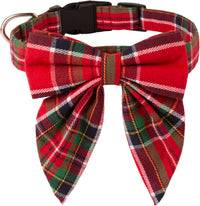 ADOGGYGO Adjustable Cotton Dog Bowtie Collar