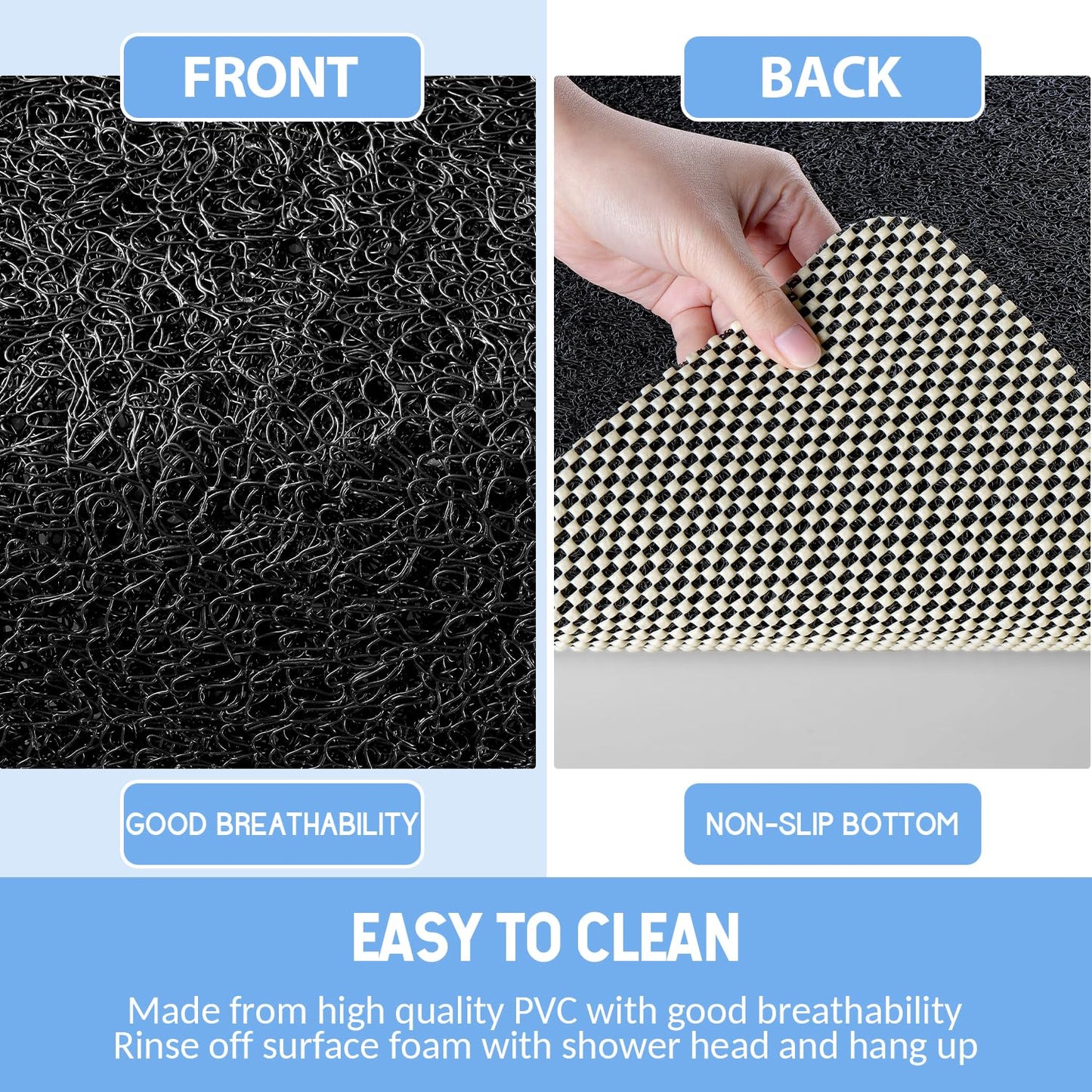 Hargiis Non Slip Bathtub Mat