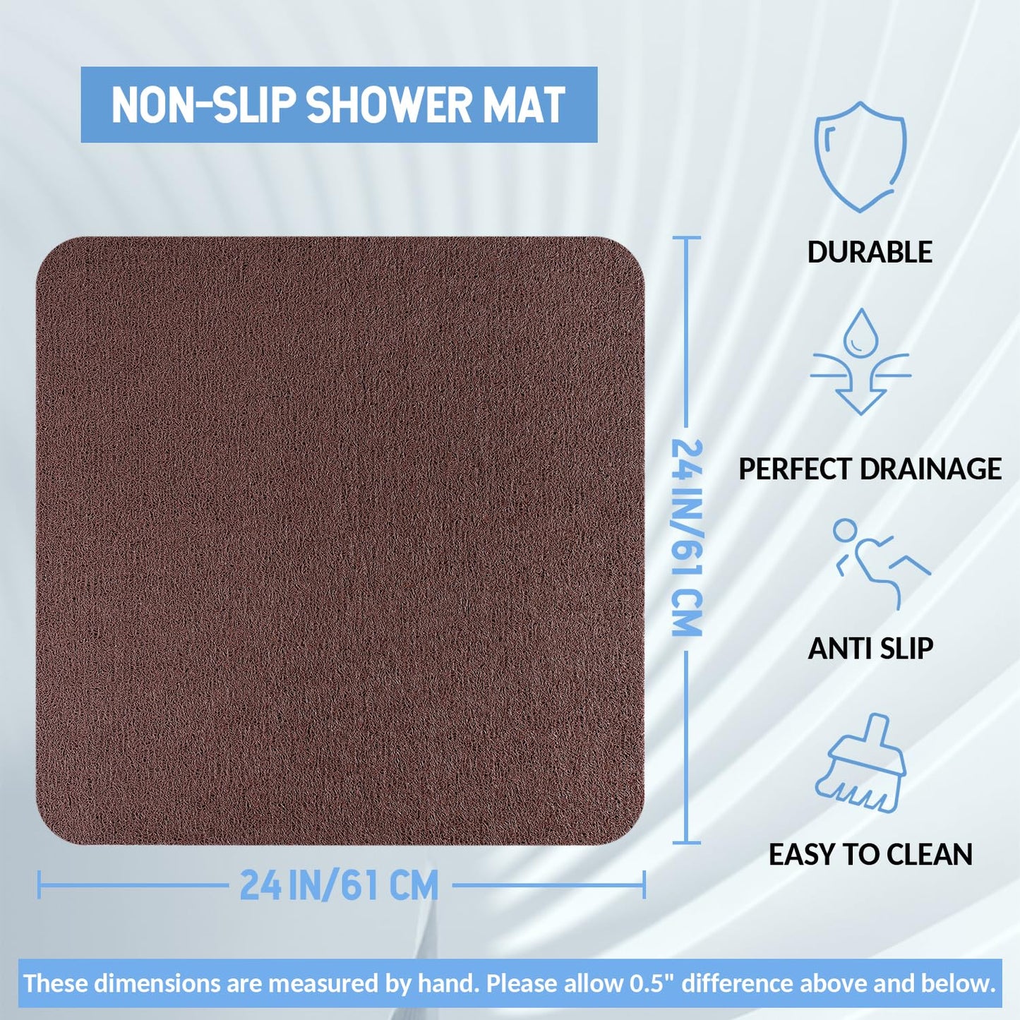 Hargiis Non Slip Bathtub Mat